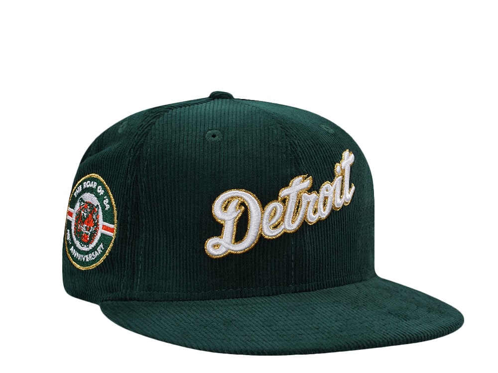 New Era Detroit Tigers 40th Anniversary Green Corduroy Prime Edition 59Fifty Fitted Cap