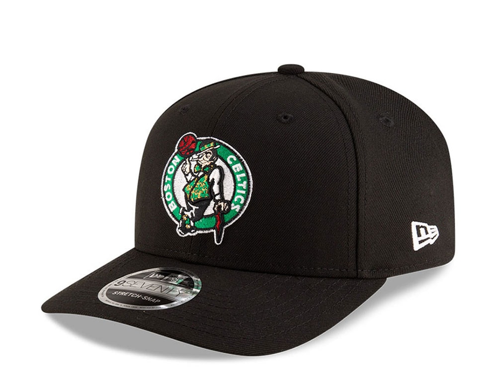 New Era Boston Celtics NBA Team Black Edition 9Seventy Stretch Snapback Cap