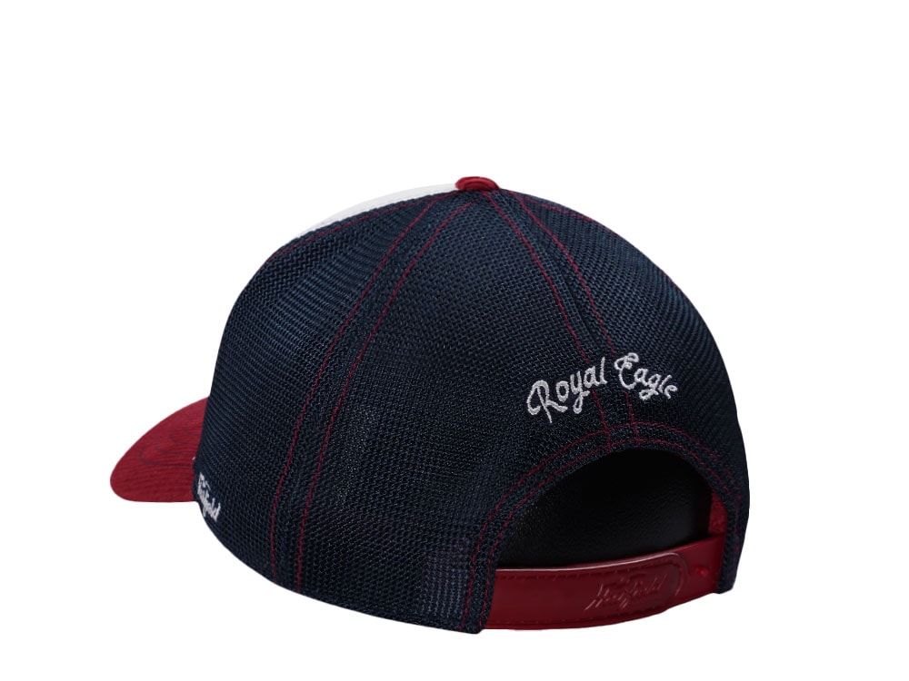 Hatfield Royal Eagle White Red Trucker Snapback Cap