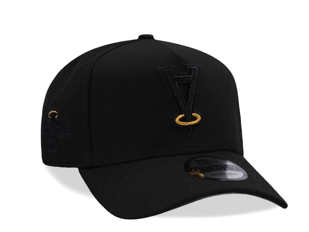 New Era Anaheim Angels Golden Detail Black Prime Edition 9Forty A Frame Snapback Cap