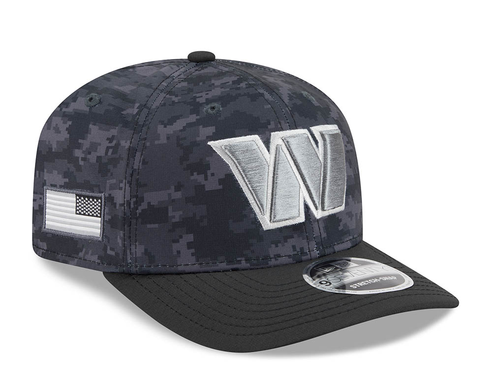 New Era Washington Commanders NFL Salute to Service 2026 Digi Camo Black 9Seventy Stretch Snapback Cap