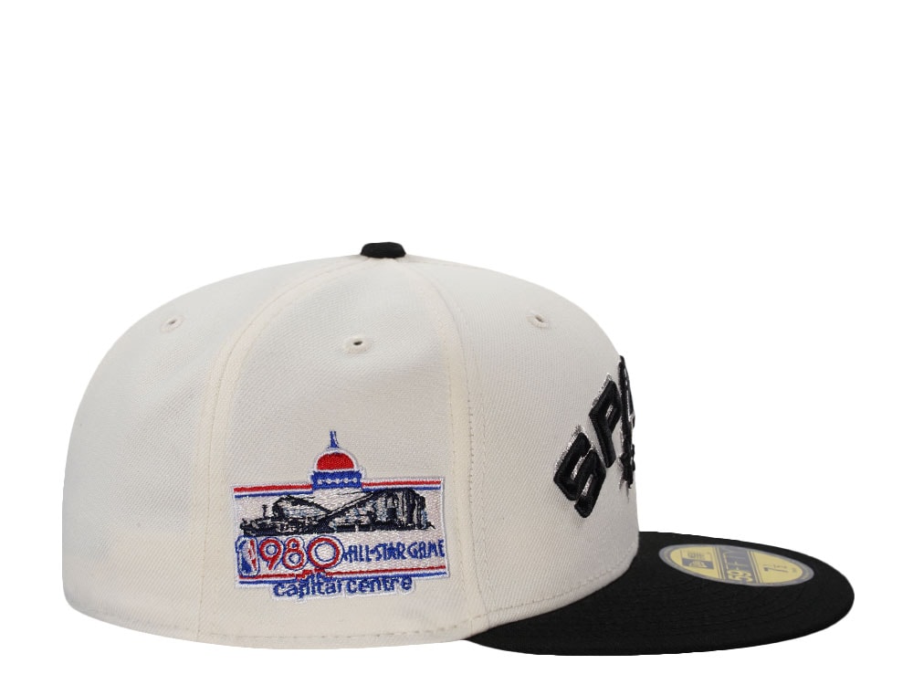 New Era San Antonio Spurs All Star Game 1980 Chrome Two Tone Edition 59Fifty Fitted Cap