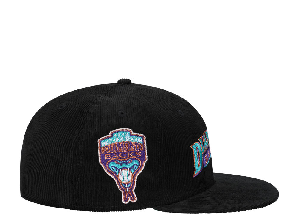 New Era Arizona Diamondbacks Inaugural Season 1998 Script Corduroy Edition 59Fifty Fitted Cap