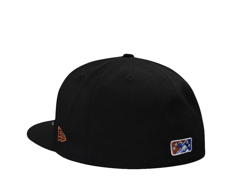New Era El Paso Chihuahuas Black Copper  Edition 59Fifty AFrame Cap