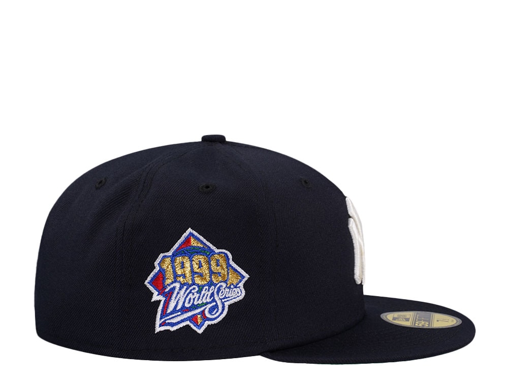 New Era New York Yankees World Series 1999 Navy Throwback Edition 59Fifty Fitted Cap