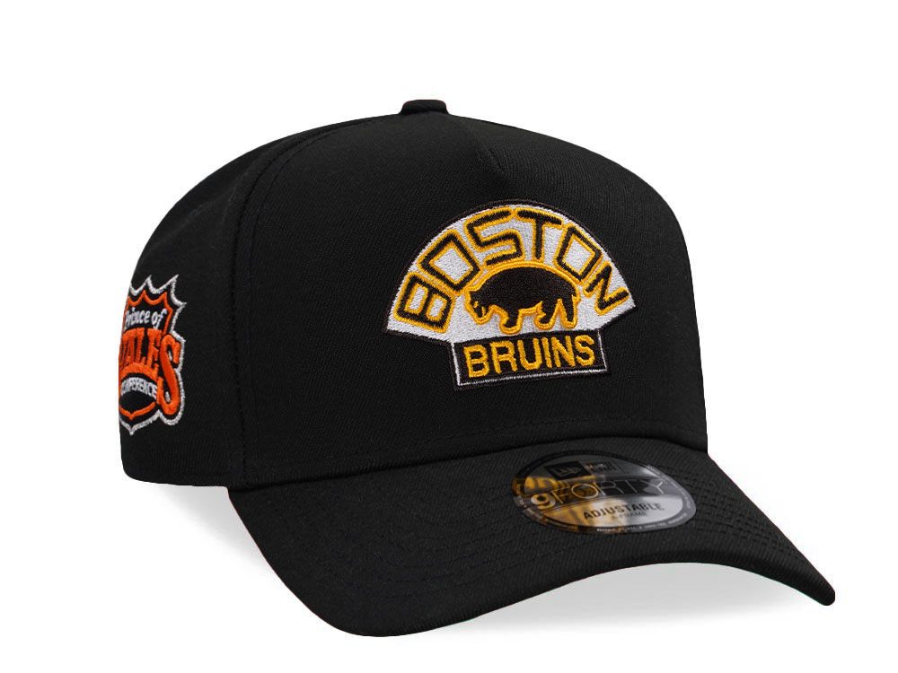 New Era Boston Bruins Prince of Wales Conference Prime Edition 9Forty A Frame Snapback Cap