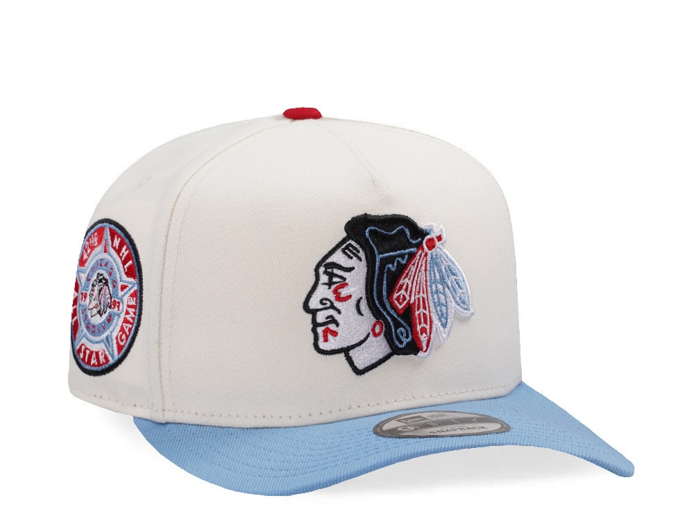 New Era Chicago Blackhawks All Star Game 1991 Chrome Two Tone Edition 9Fifty A Frame Snapback Cap