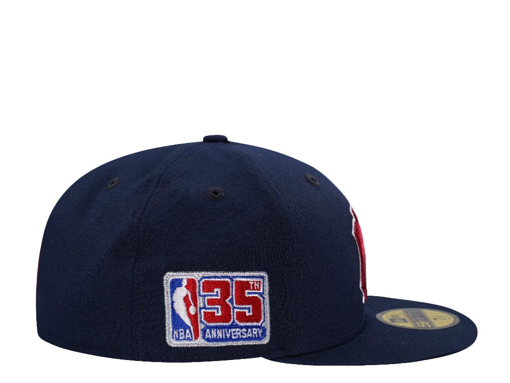 New Era New York Knicks 35th NBA Anniversary Navy Prime Edition 59Fifty Fitted Cap