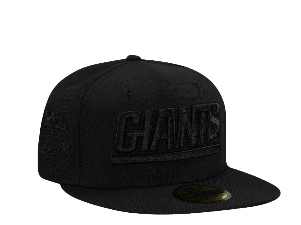New Era New York Giants 25th Anniversary Blackout Prime Edition 59Fifty Fitted Cap
