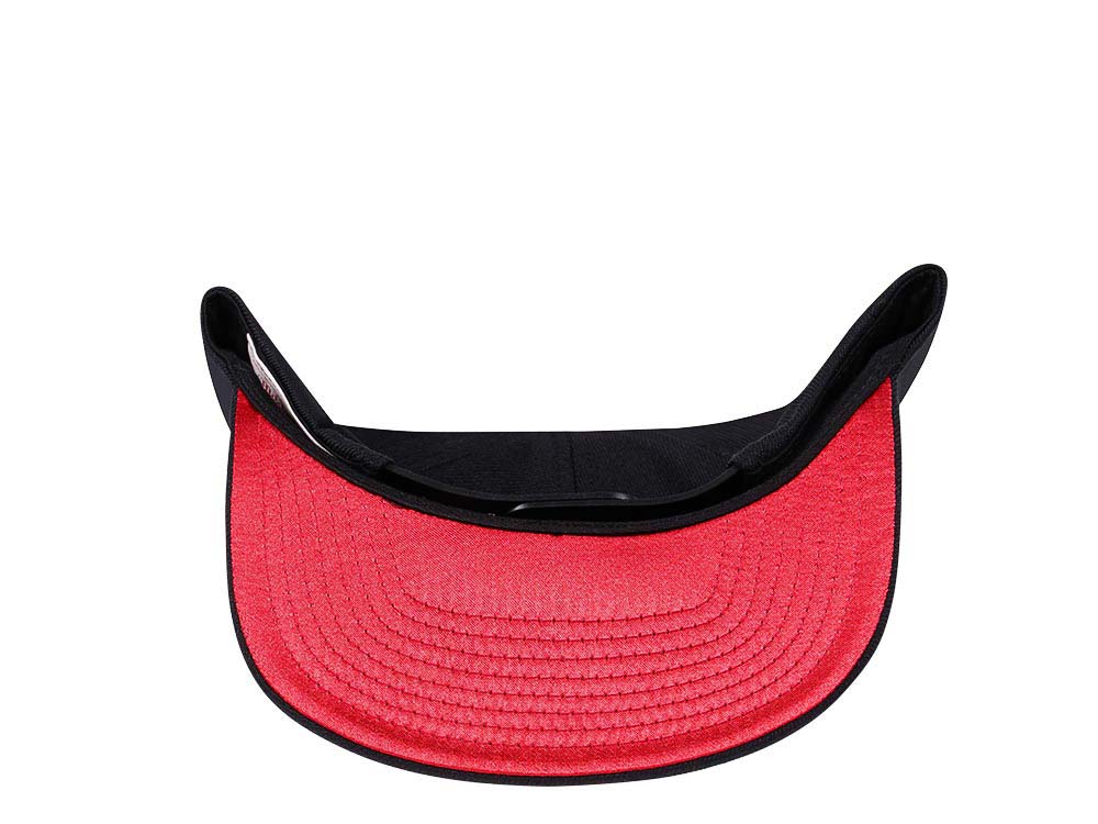 Mitchell & Ness Chicago Bulls Black Zig Zag Satin Undervisor Snapback Cap