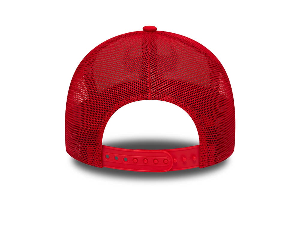 New Era Chicago Bulls Team Colour Block Red 9Forty A Frame Trucker Snapback Cap