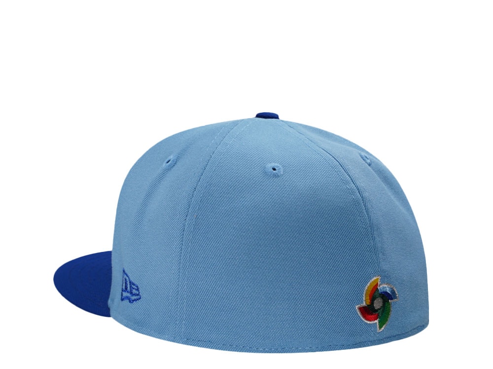 New Era Puerto Rico World Baseball Classic Sky Blue Two Tone Edition 59Fifty Fitted Cap
