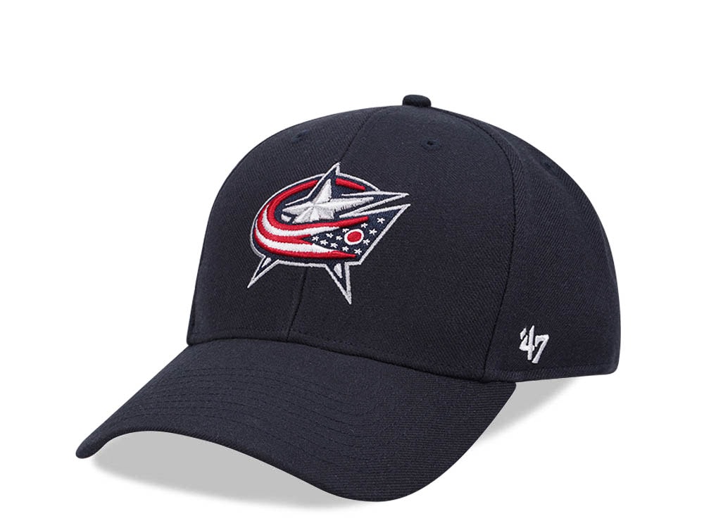 47Brand Columbus Blue Jackets Navy Ballpark MVP Snapback Cap