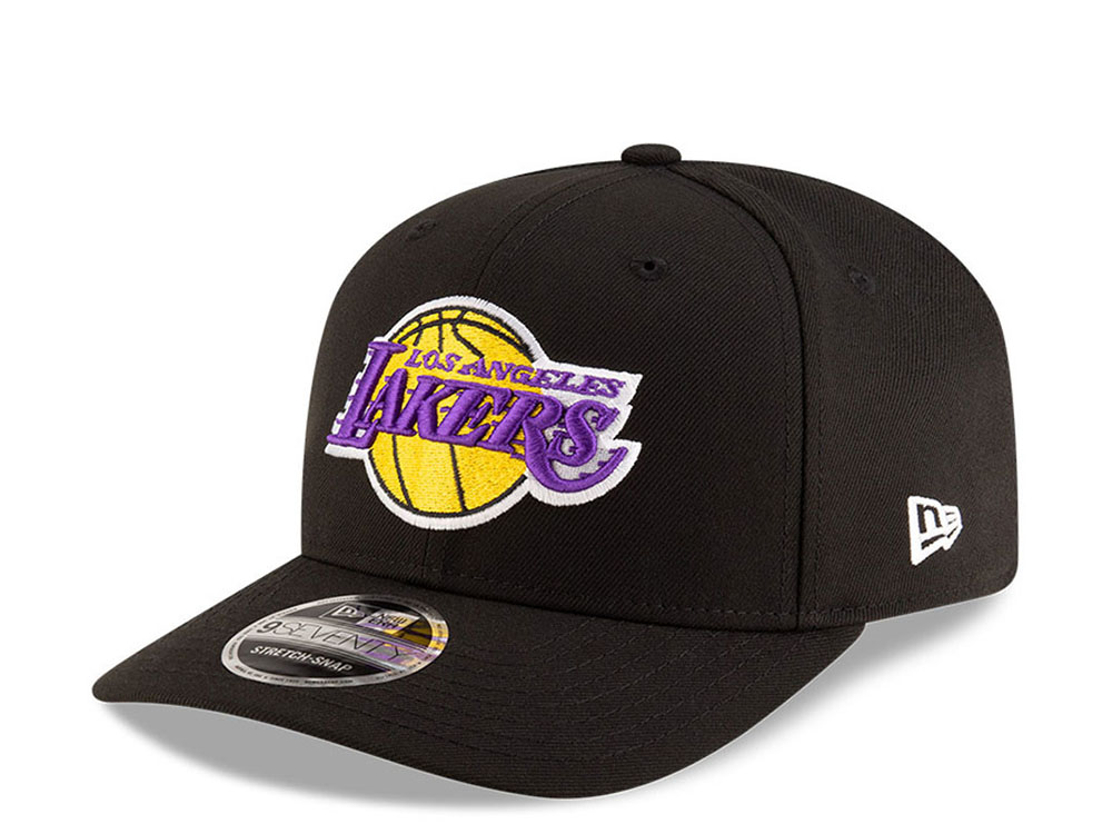 New Era Los Angeles Lakers NBA Team Black Edition 9Seventy Stretch Snapback Cap