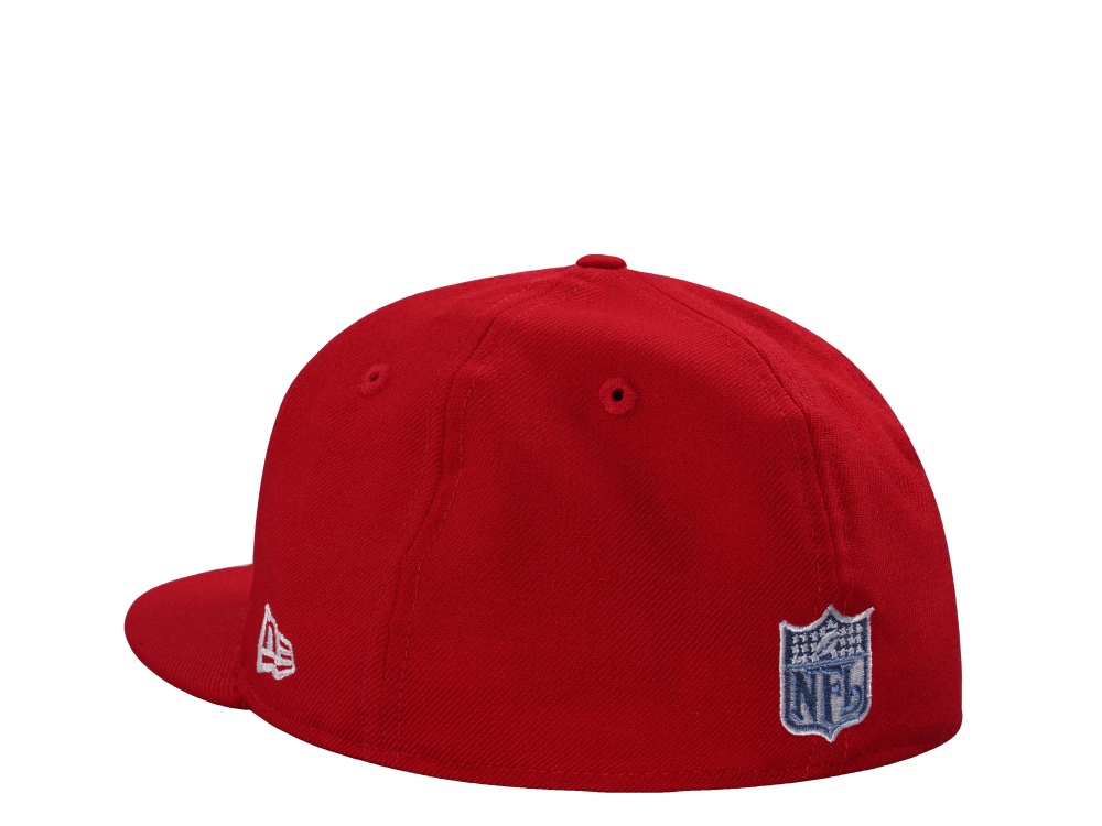 New Era New York Giants 75th Anniversary Wool Scarlet Throwback Edition 59Fifty Fitted Cap