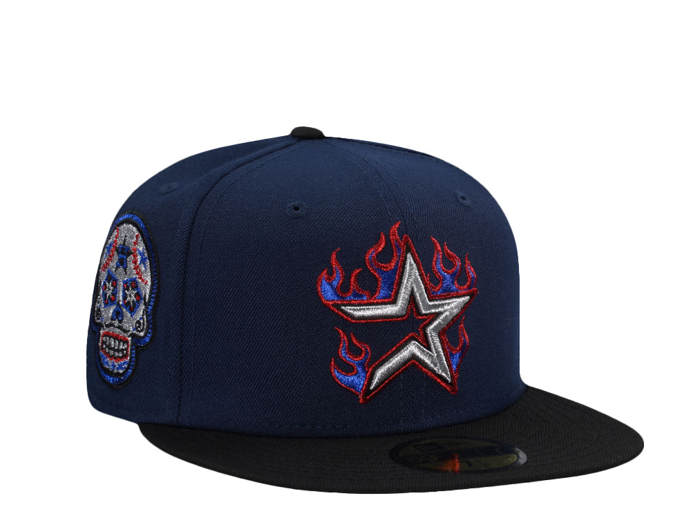 New Era Houston Astros Skull Flame Prime Two Tone Edition 59Fifty Fitted Cap