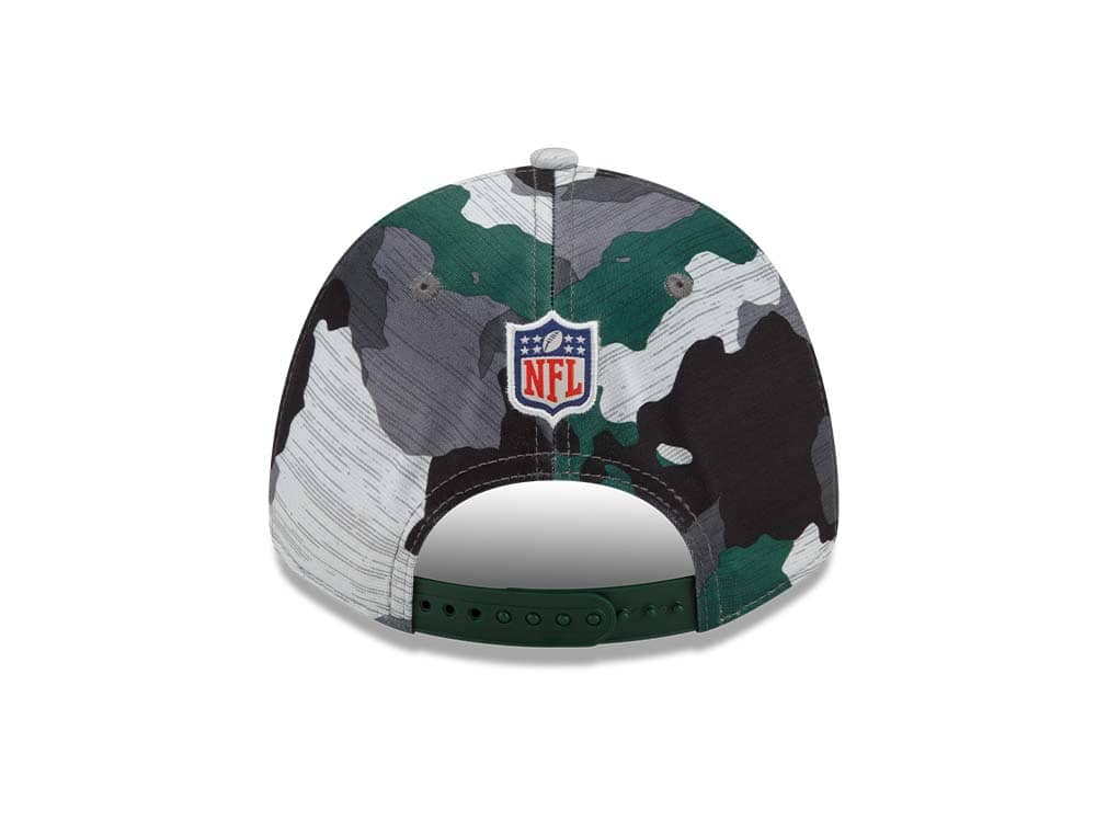 New Era Green Bay Packers NFL Training Camp 22 Camo 9Forty Stretch Snapback Cap