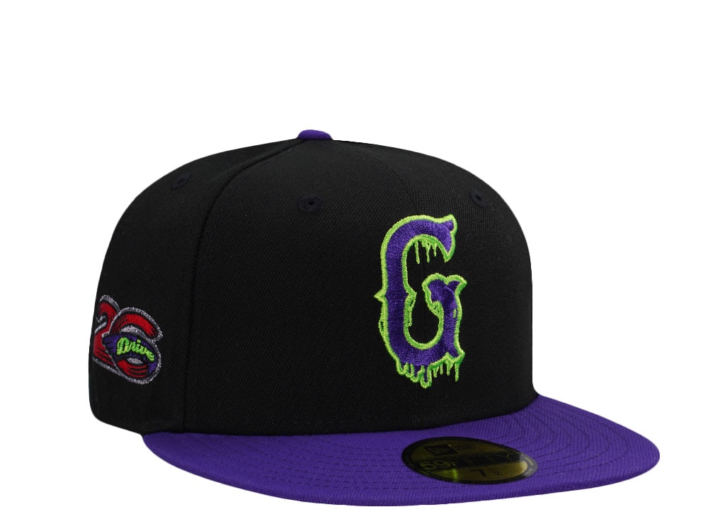 New Era Greenville Drive 26th Anniversary Purple Two Tone Edition 59Fifty Fitted Cap