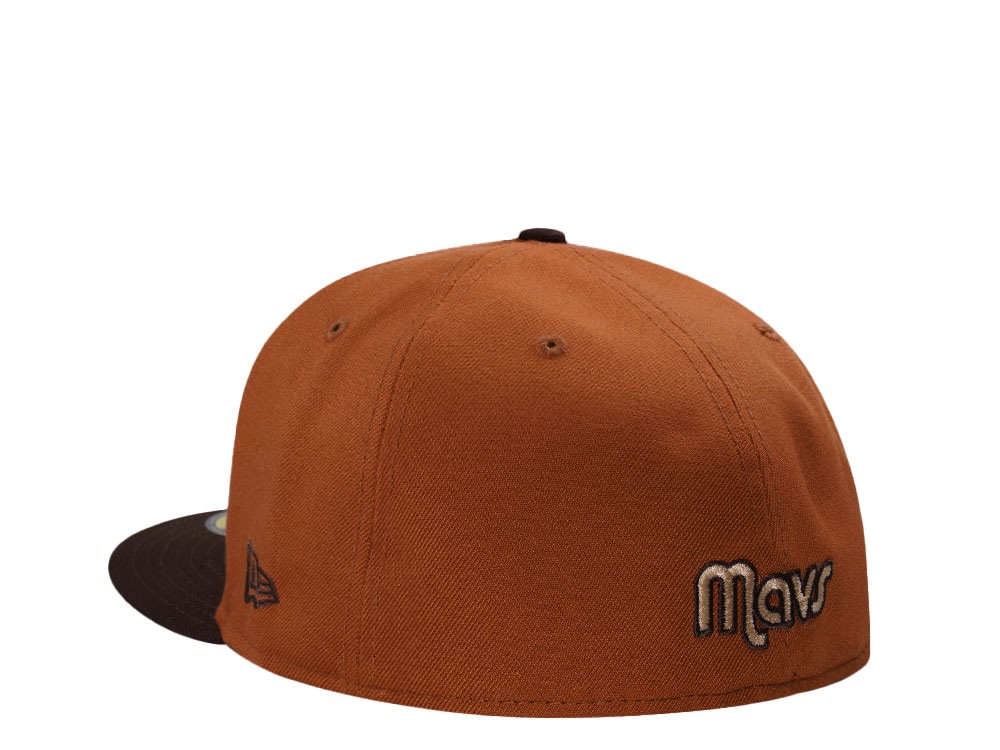 New Era Dallas Mavericks Western Conference Brown Two Tone Edition 59Fifty Fitted Cap