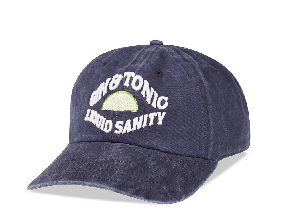 American Needle Gin & Tonic Liquid Sanity Navy Vintage Casual Strapback Cap