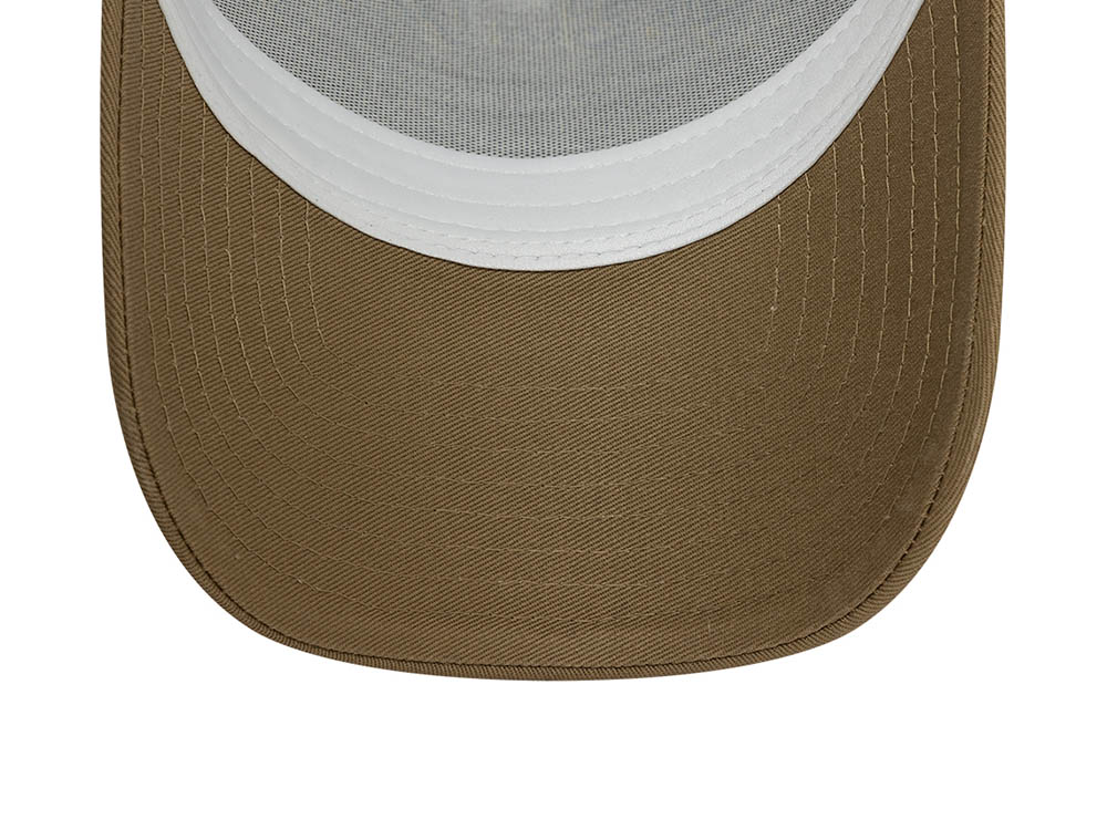 New Era Fishing Khaki Trucker A Frame Snapback Cap