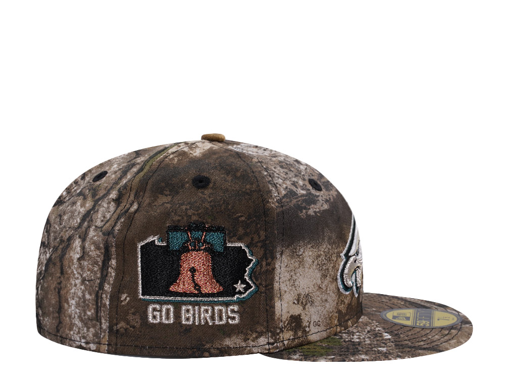 New Era Philadelphia Eagles 60th Anniversary Realtree APX Prime Edition 59Fifty Fitted Cap