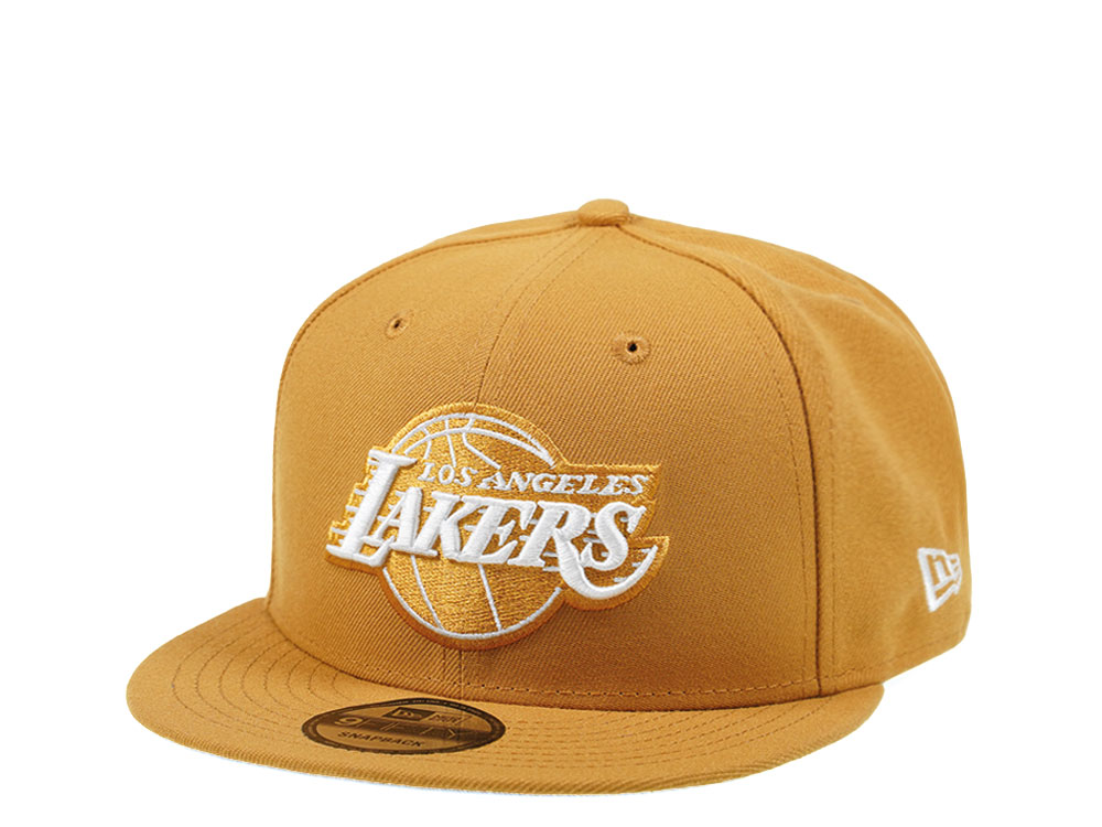 New Era Los Angeles Lakers Panama Tan Edition 9Fifty Snapback Cap