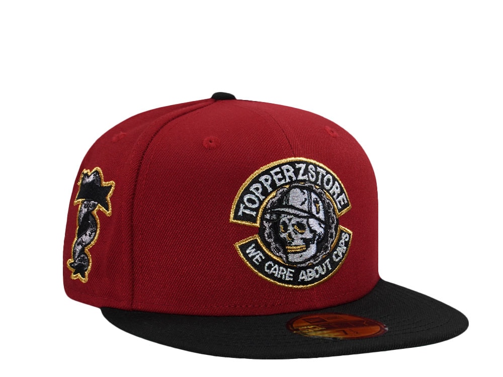 New Era Topperzstore Skull Inaugural Season 2017 Red Two Tone Edition 59Fifty Fitted Cap