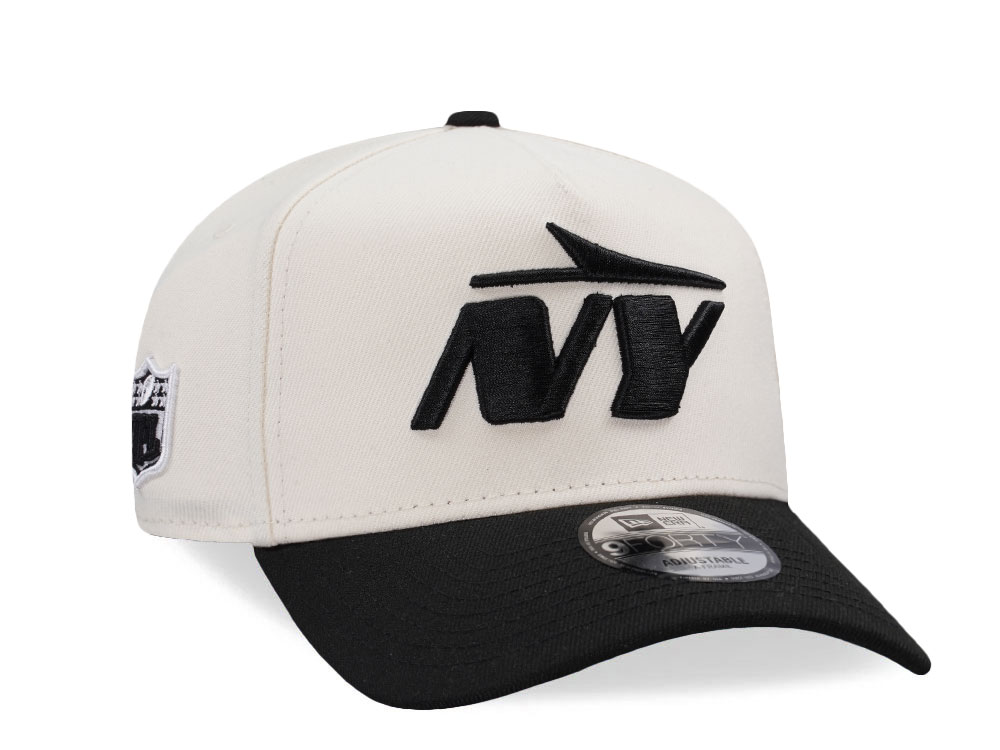 New Era New York Jets Classic Chrome Two Tone Edition 9Forty A Frame Snapback Cap