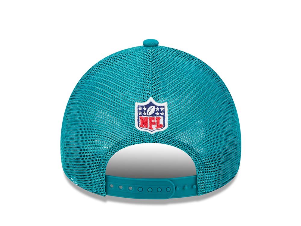 New Era Miami Dolphins Sideline 2024 9Forty A Frame Trucker Snapback Cap