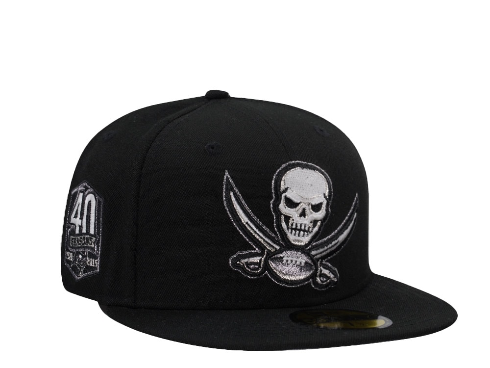 New Era Tampa Bay Buccaneers 40th Seasons Glow Black Prime Edition 59Fifty Fitted Cap