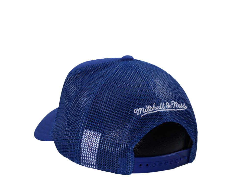 Mitchell & Ness Golden State Warriors Royal Blue Adjustable Fit Trucker Snapback Cap