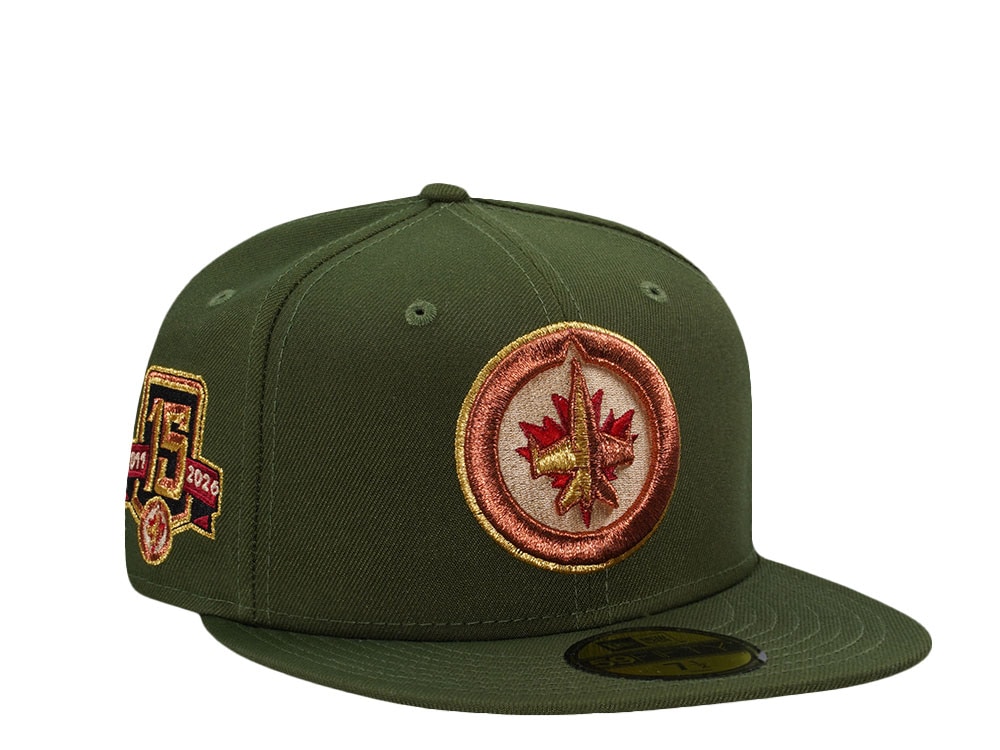 New Era Winnipeg Jets 15th Anniversary Green Realtree Edition 59Fifty Fitted Cap