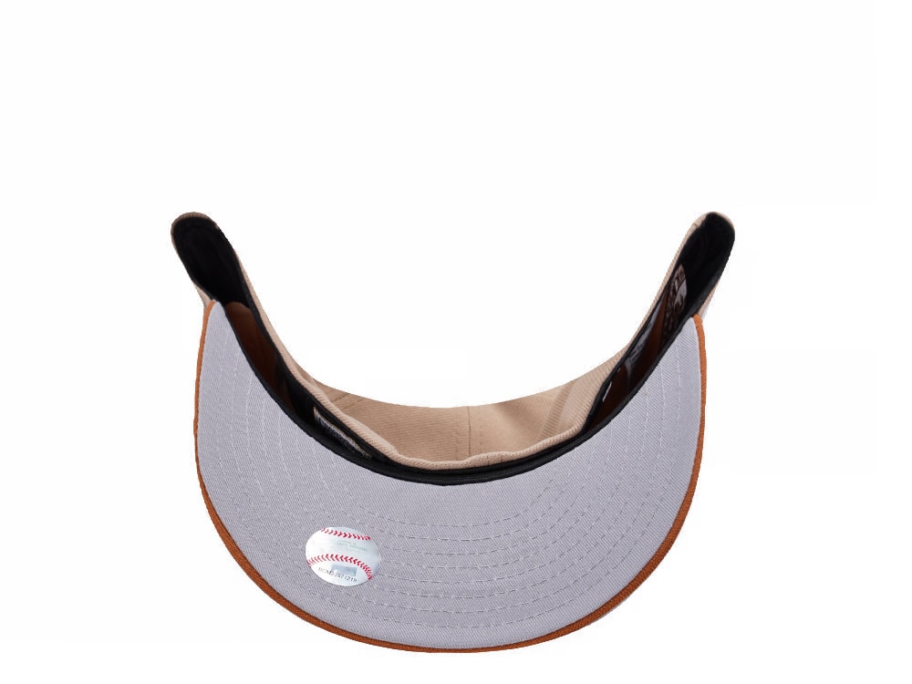 New Era New York Yankees Subway Series Pumpkin Spice Edition Pre Curved 59Fifty Fitted Cap