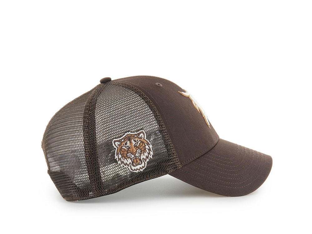 47Brand Detroit Tigers Brown Branson Edition Trucker MVP Snapback Cap