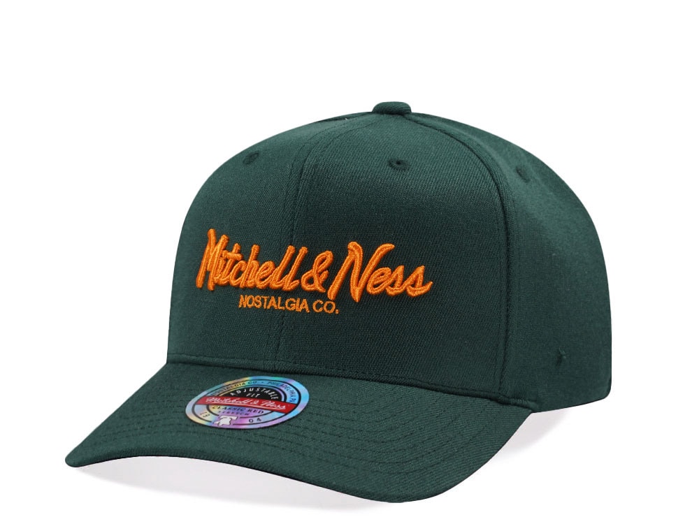 Mitchell & Ness Red Pinscript Classic Red Stretch Snapback Cap