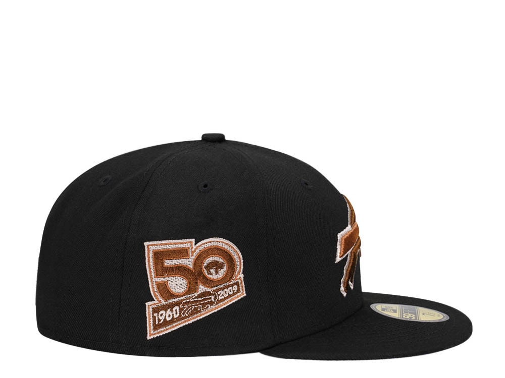 New Era Buffalo Bills 50th Anniversary Black Brown Edition 59Fifty Fitted Cap