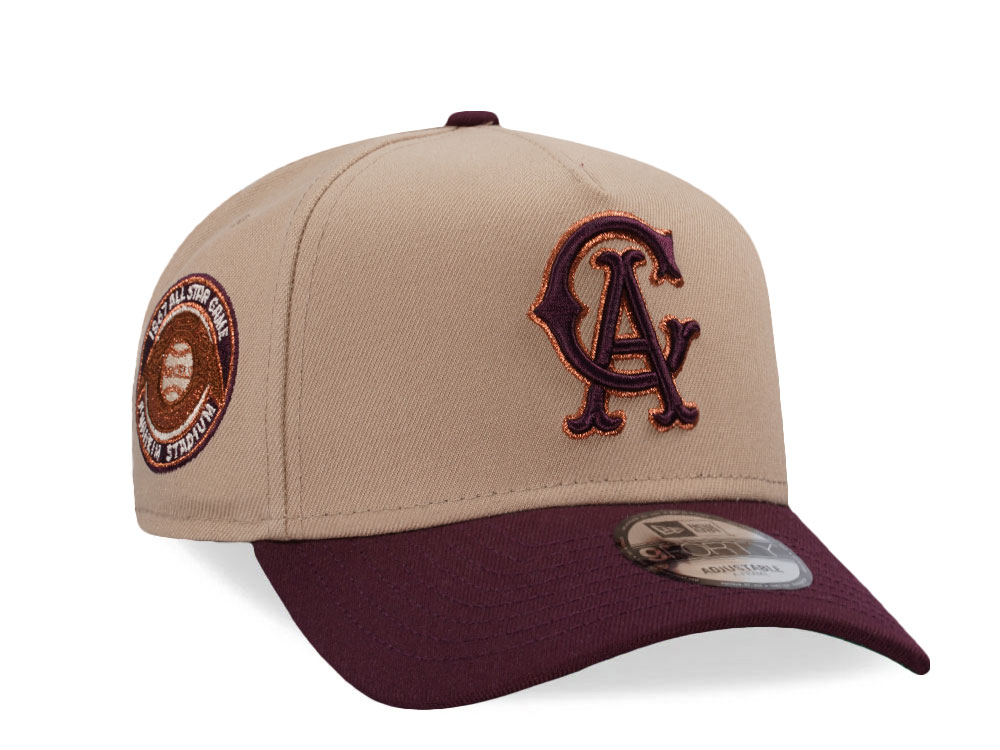 New Era Califorina Angels All Star Game 1967 Camel Two Tone Edition 9Forty A Frame Snapback Cap