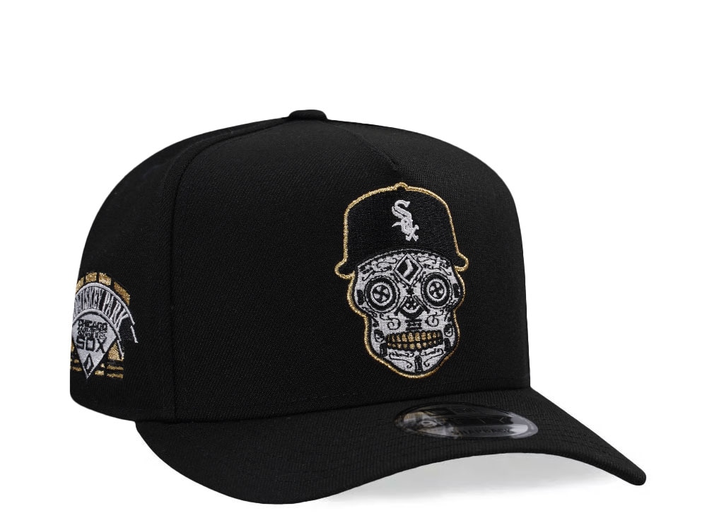 New Era Chicago White Sox Skull Black Prime Edition 9Fifty A Frame Snapback Cap