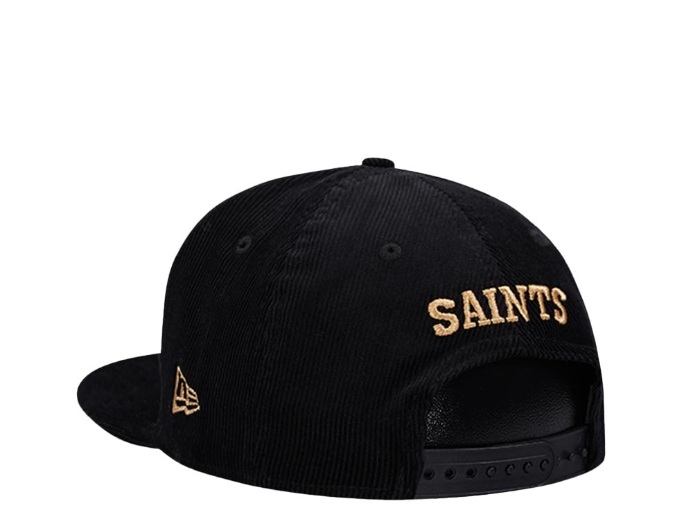 New Era New Orleans Saints Black Corduroy Edition 9Fifty Snapback Cap