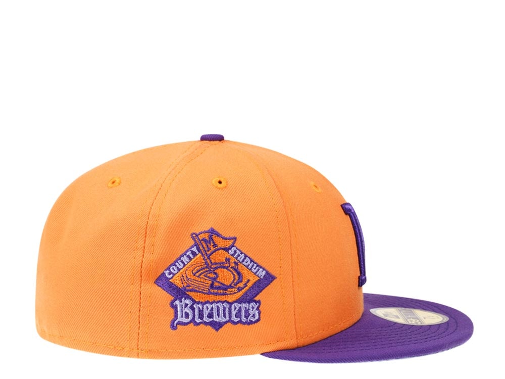 New Era Milwaukee Brewers County Stadium Two Tone Prime Edition 59Fifty Fitted Cap