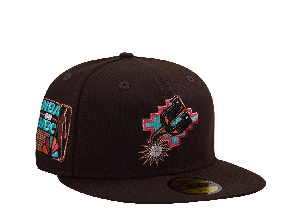 New Era San Antonio Spurs NBA on NBC Burnt Wood Prime Edition 59Fifty Fitted Cap