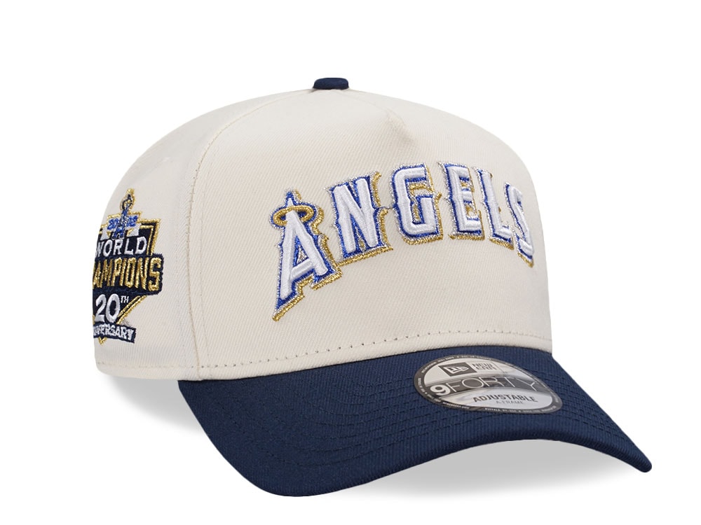 New Era Anaheim Angels World Champions 20th Anniversary Chrome Two Tone Edition 9Forty A Frame Snapback Cap