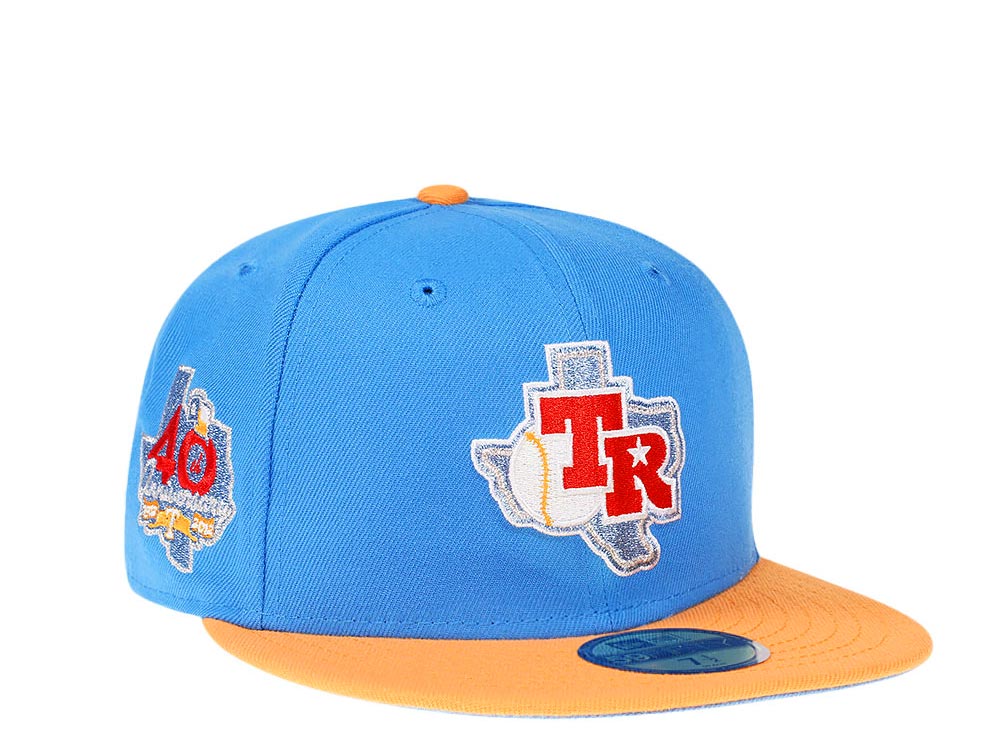 New Era Texas Rangers 40th Anniversary Ice Two Tone Prime Edition 59Fifty Fitted Cap