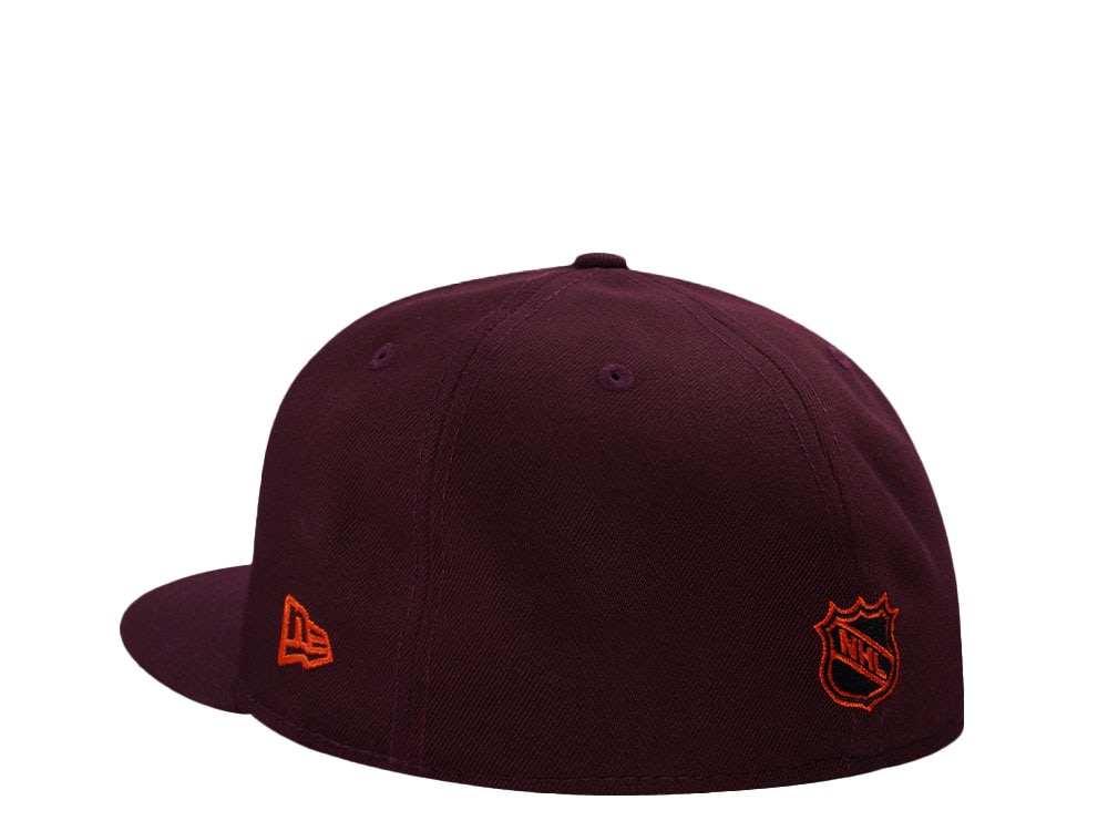 New Era Hartford Whalers 10th Anniversary Maroon Prime Edition 59Fifty Fitted Cap