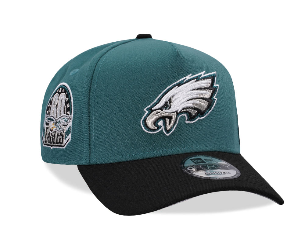 New Era Philadelphia Eagles 60th Anniversary Classic Two Tone Edition 9Forty A Frame Snapback Cap