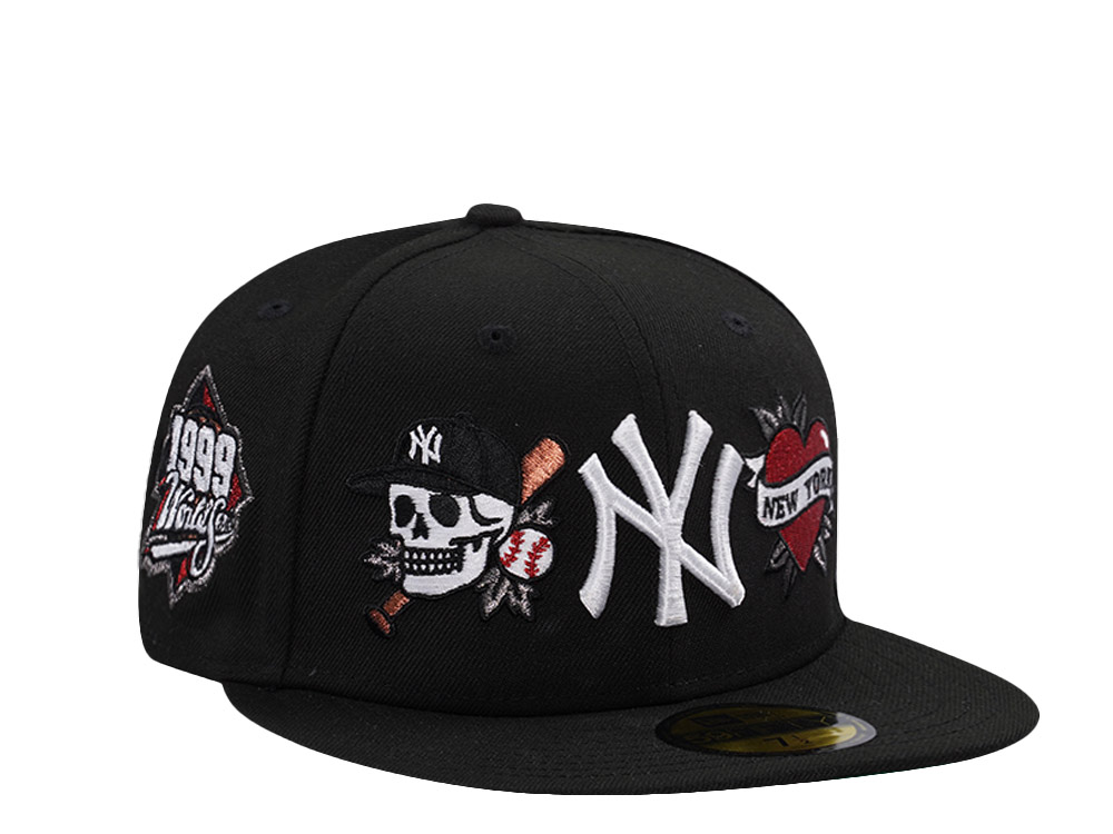 New Era New York Yankees World Series 1999 Tattoo Black Prime Edition 59Fifty Fitted Cap