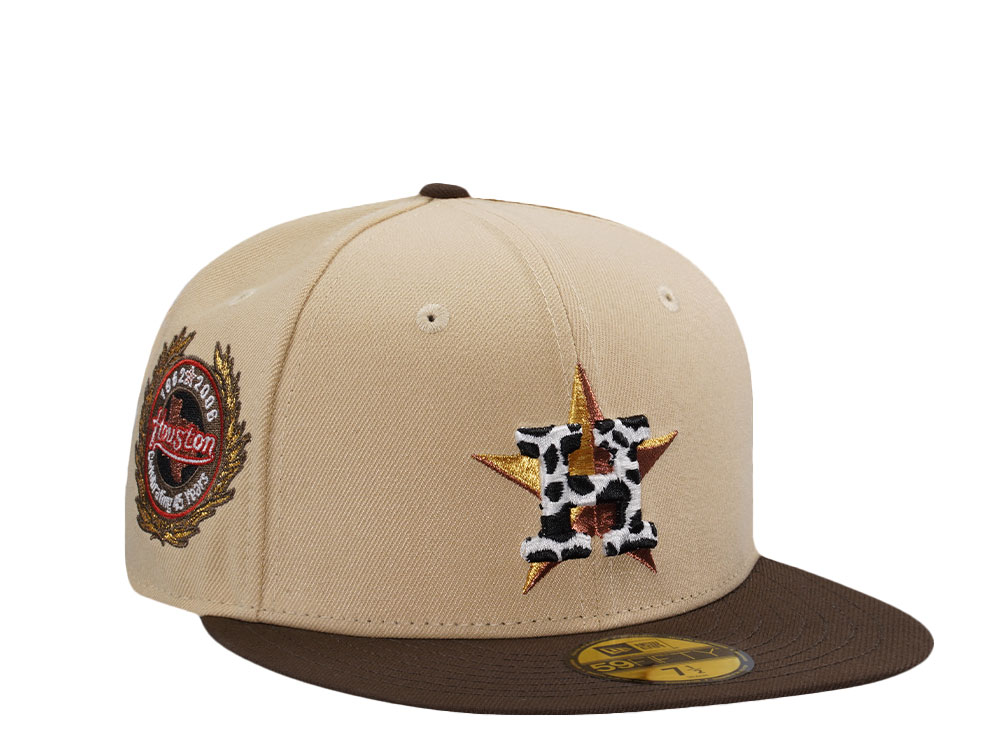 New Era Houston Astros 45th Anniversary Vegas Gold Two Tone Edition 59Fifty Fitted Cap