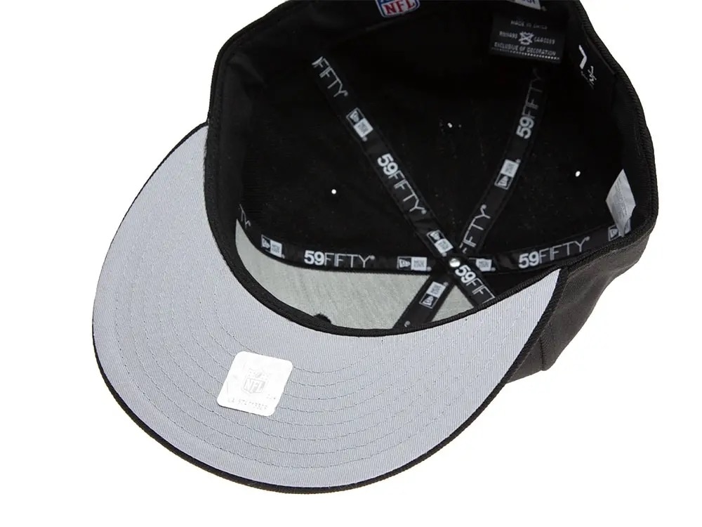 New Era New England Patriots Black & Grey 59Fifty Fitted Cap