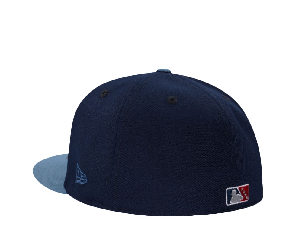 New Era Myrtle Beach Pelicans 25 Seasons Ocean Blue Two Tone Edition 59Fifty Fitted Cap